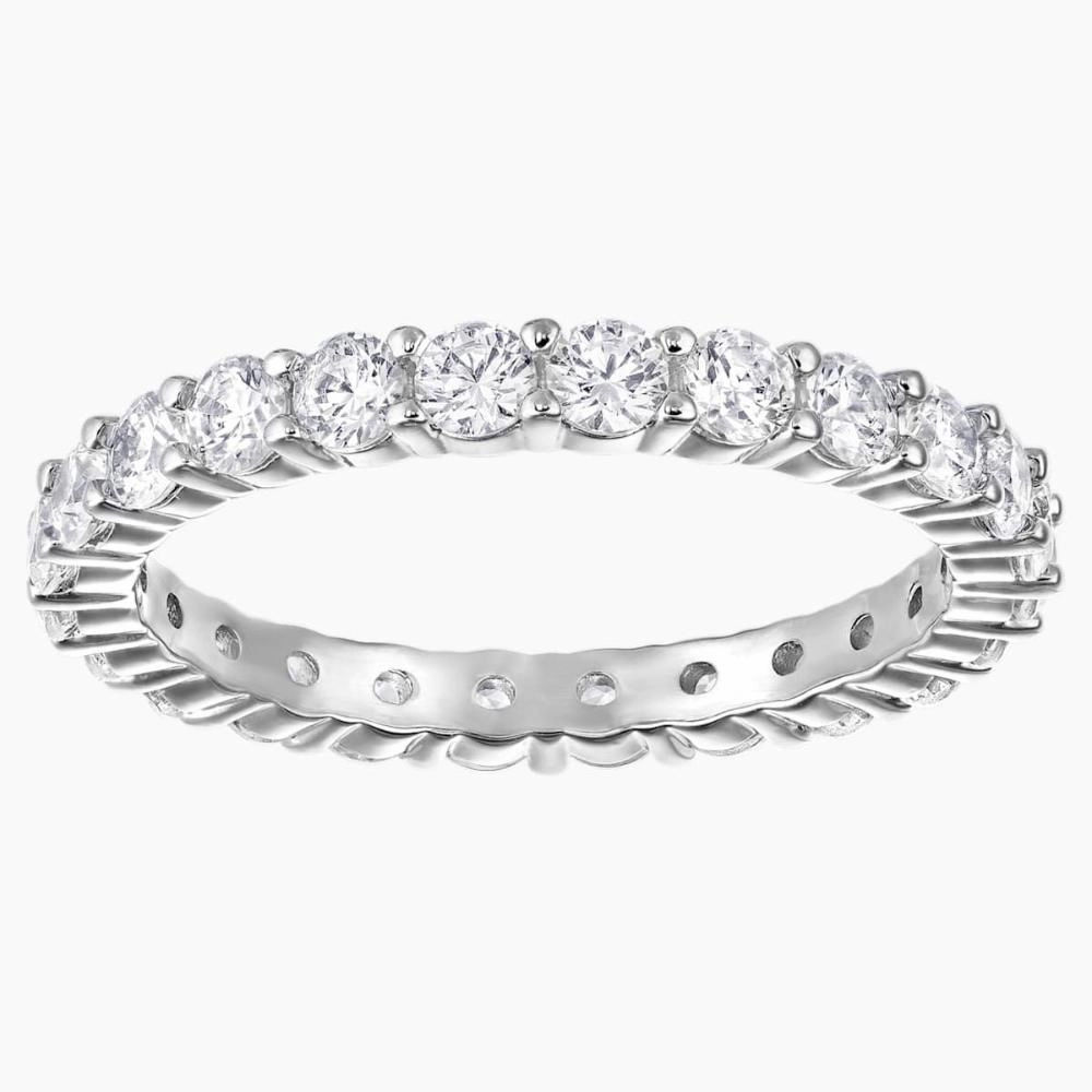 Swarovski Vittore Xl Ring White, Rhodium Plated fashion-jewelry  
