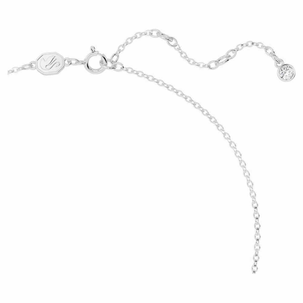 Swarovski Volta necklace Bow, White, Rose gold-tone plated