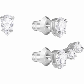 Swarovski Women's Pear Pierced Earring Set - Attract, 3 Piece | 5274076 suit-set  