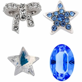 Swarovski Women's Treasure Set - Clear Crystals and Blue Sapphire 4 Piece | 5071289 suit-set  