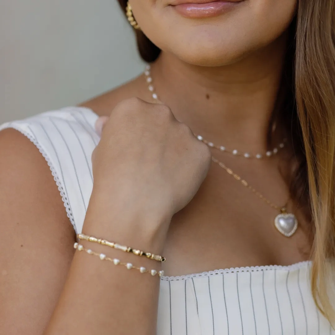 Sweetheart Pearl Necklace