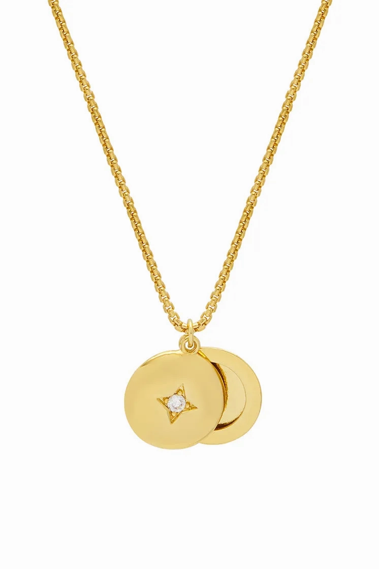 Swivel Circle Locket Necklace