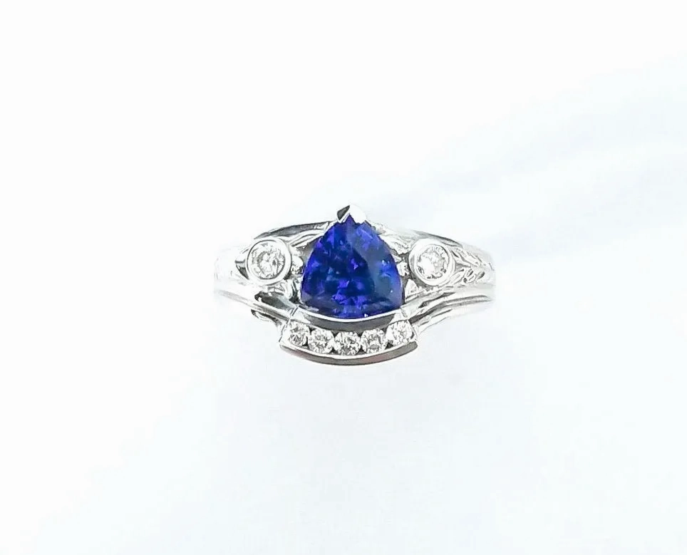 Tanzanite Trillion Ring 1.20 cts