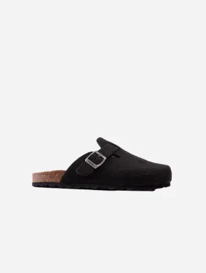 Taro Herren-Sandalen mit Textil-Fußbett | Vegan | Schwarz