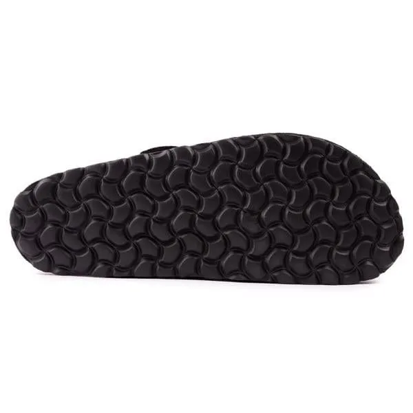 Taro Herren-Sandalen mit Textil-Fußbett | Vegan | Schwarz