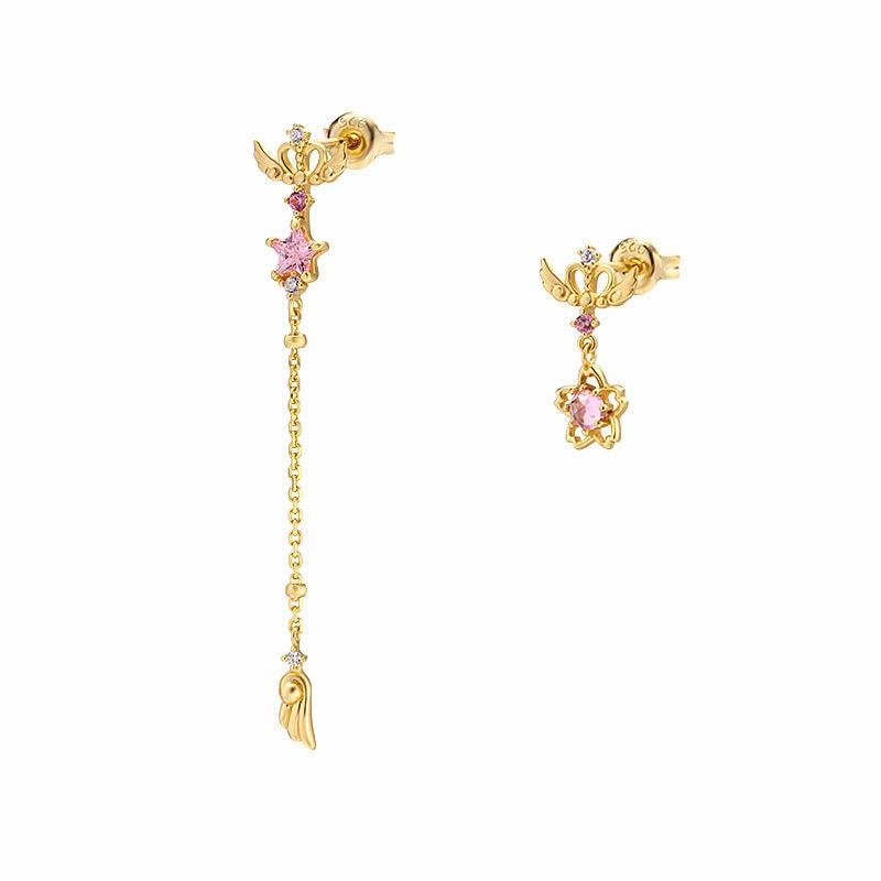Tassel Magic Wand Asymmetric Earrings