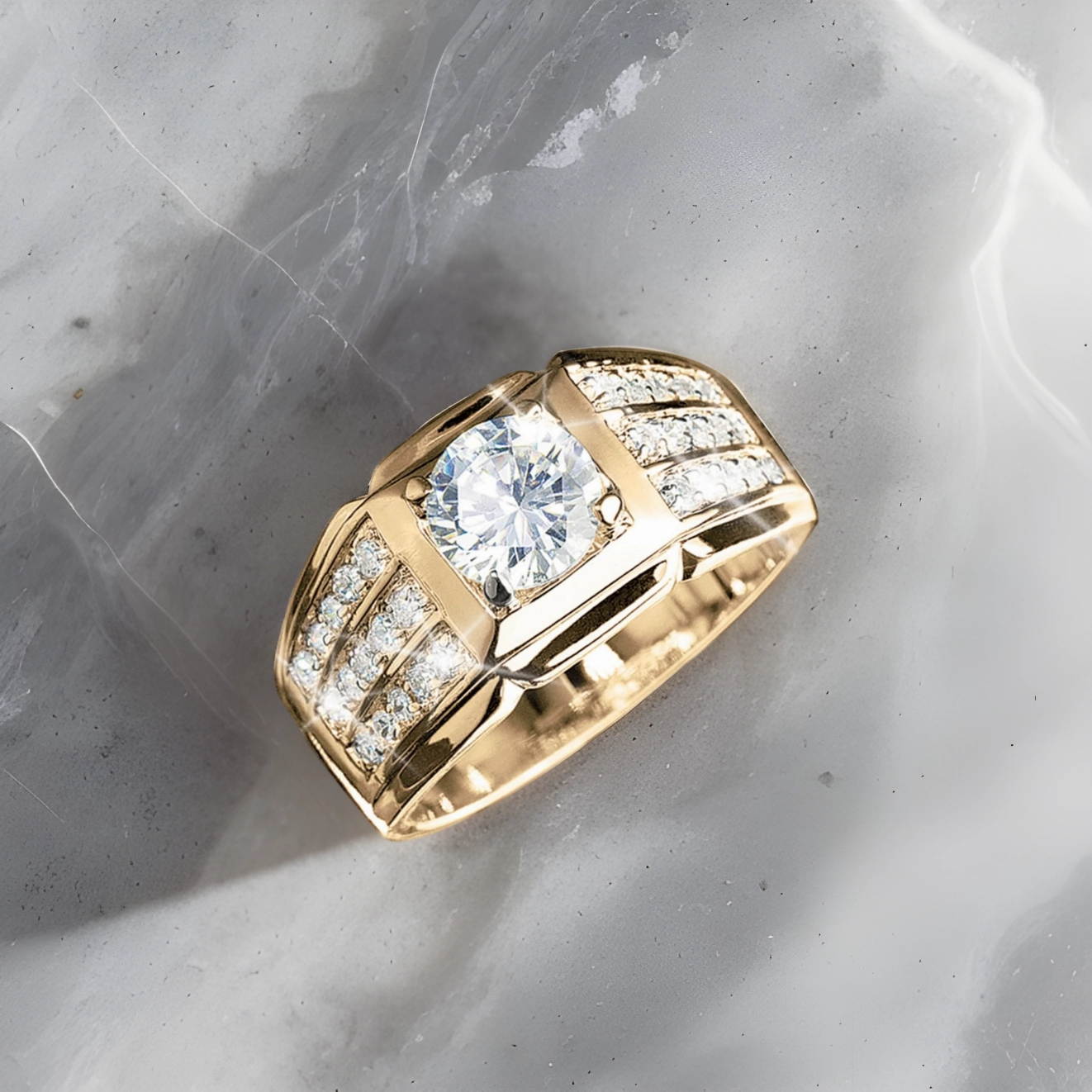 Techmaster Gold Men's Ring