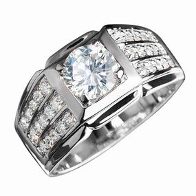 Techmaster Rhodium Ring 