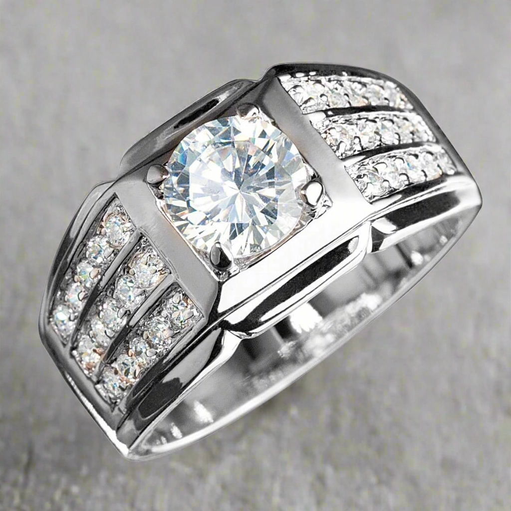 Techmaster Rhodium Ring