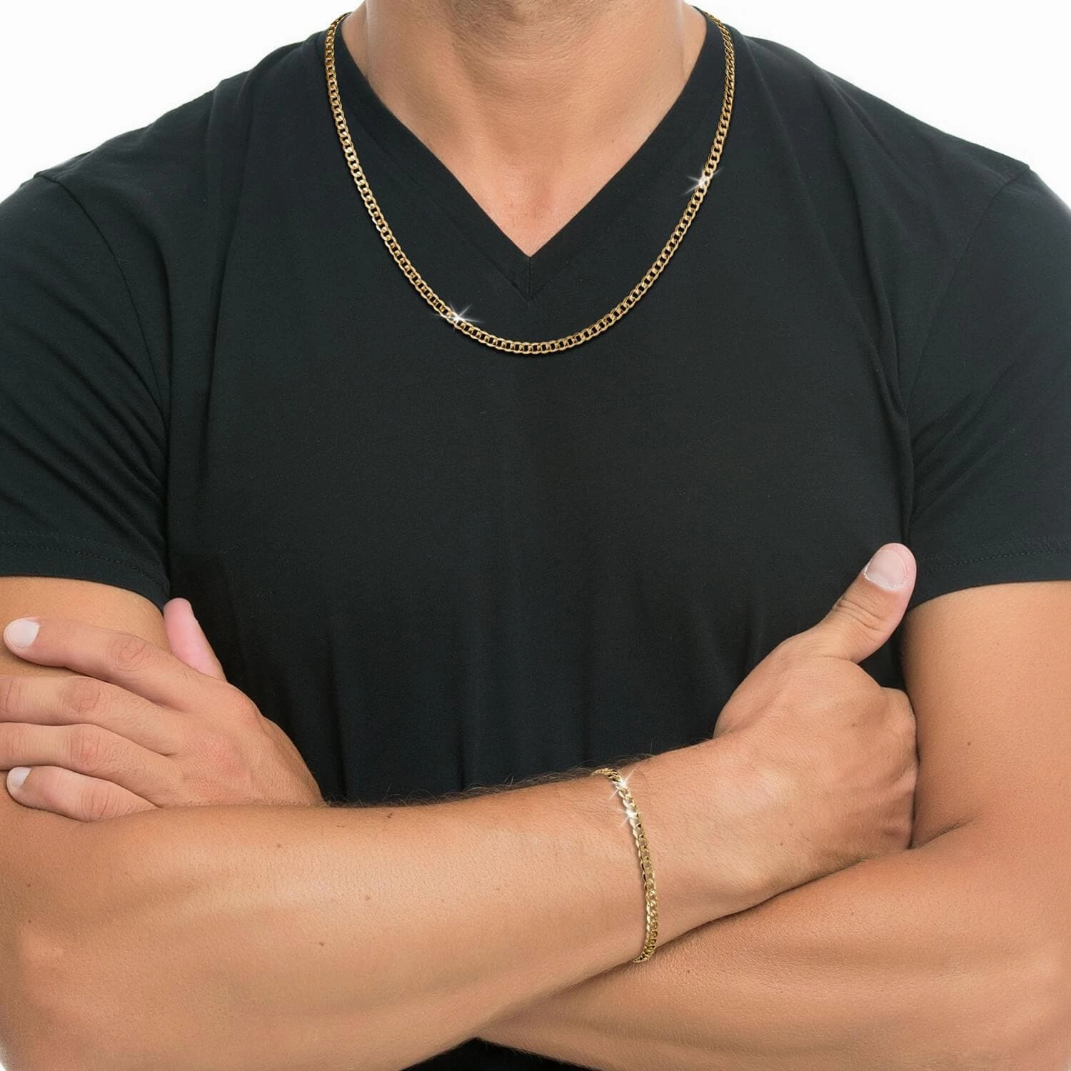 Tesoro Vero Gold Curb Necklace