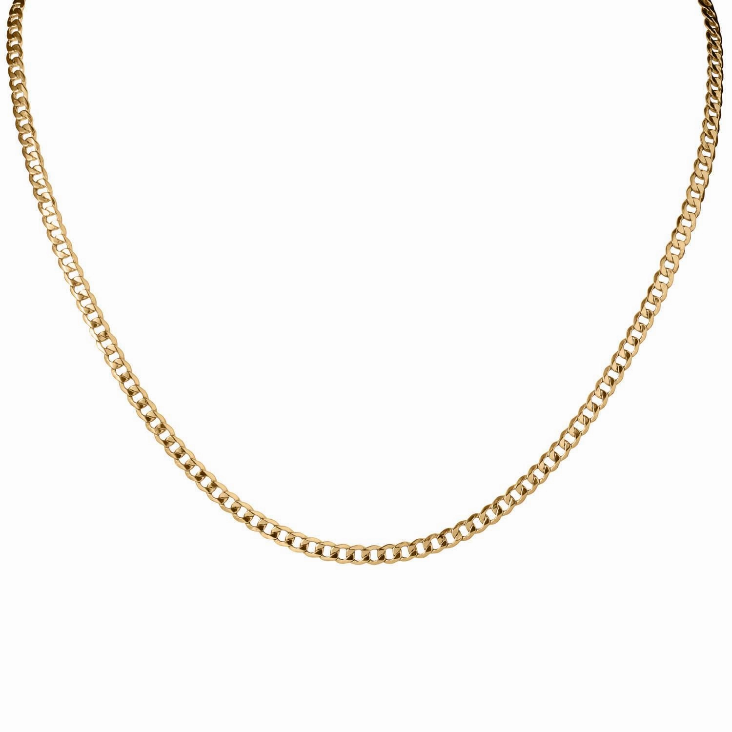 Tesoro Vero Gold Curb Necklace