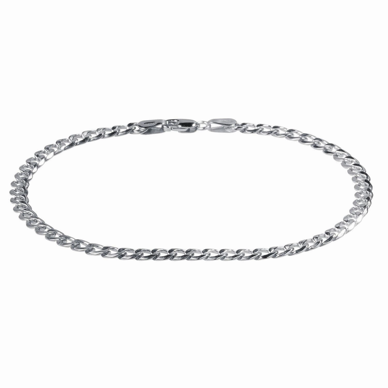 Tesoro Vero Silver Curb Bracelet 