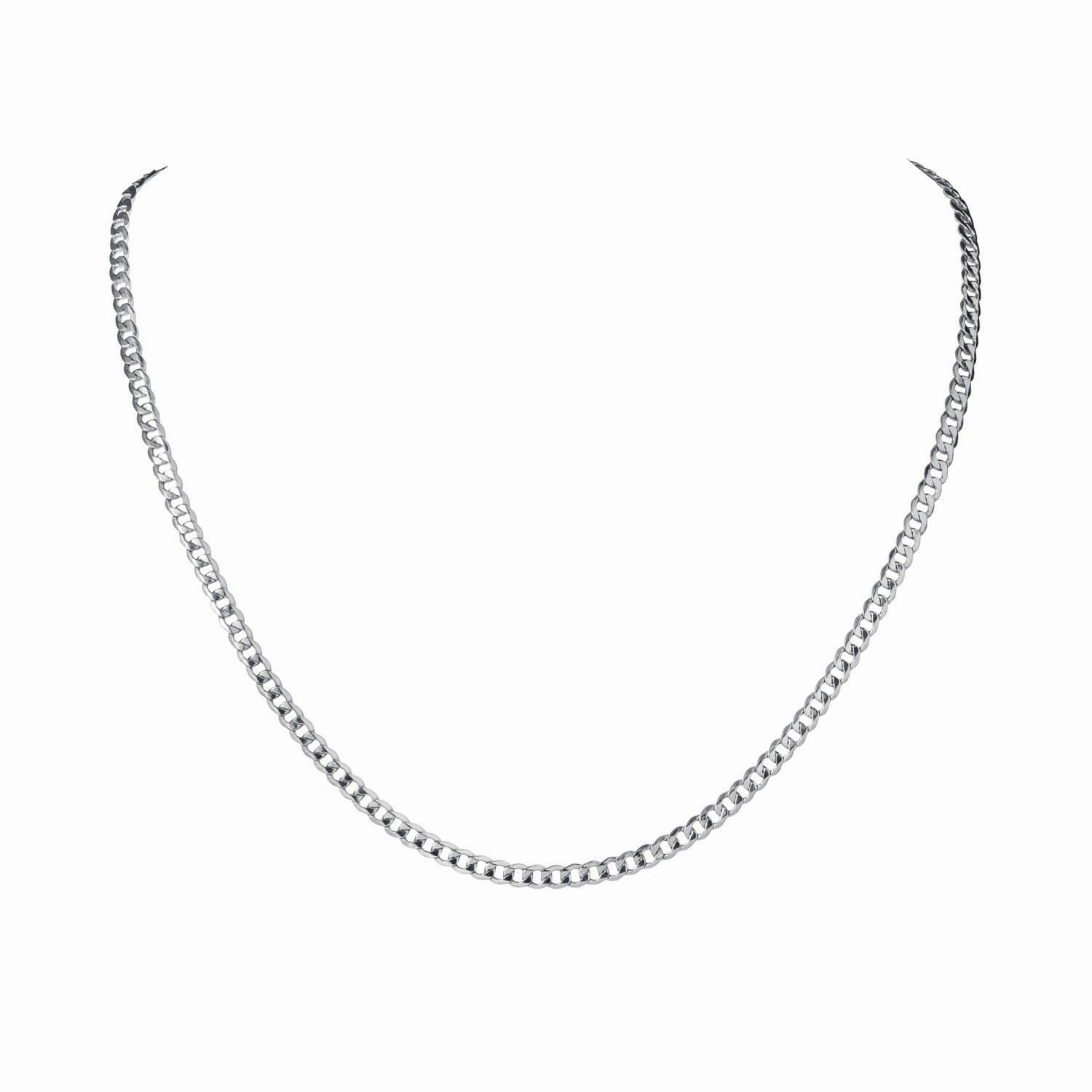 Tesoro Vero Silver Curb Necklace