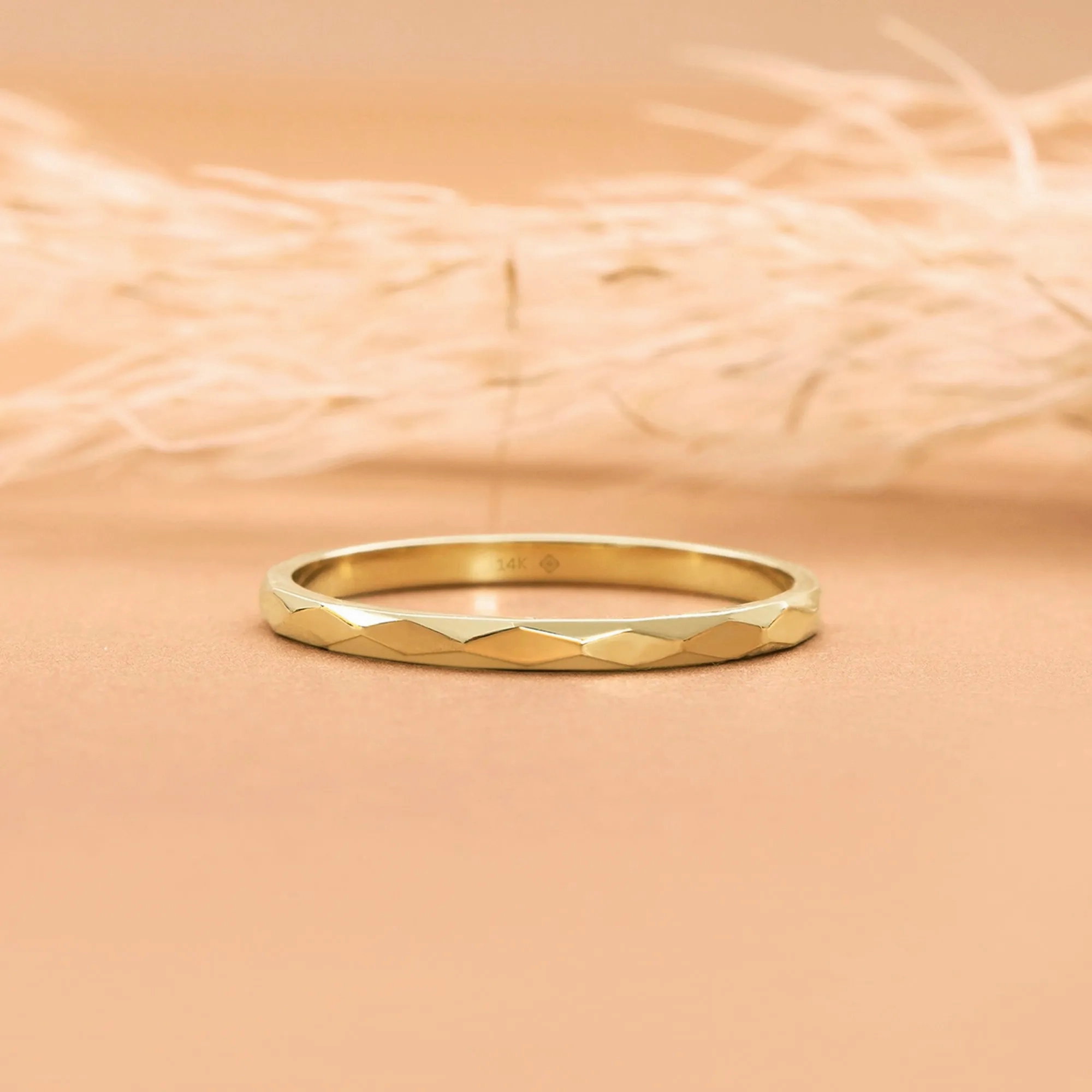 Textured Wedding Band, Debbie