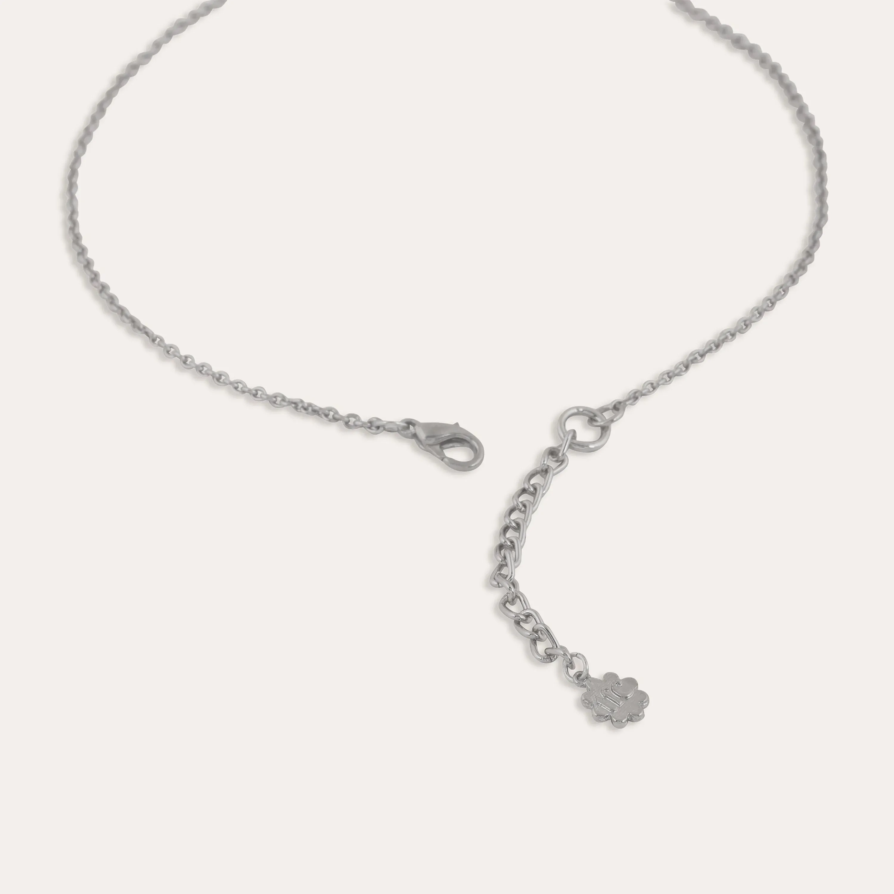 TFC Cute Puppy Bead Silver Plated Pendant Necklace