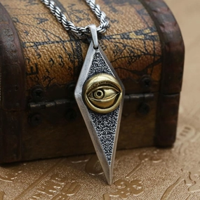 Thai Silver Retro Trendy Personality Necklace Pendant 