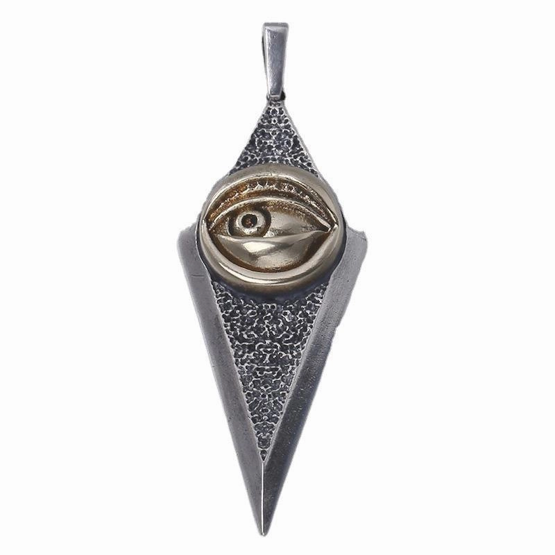 Thai Silver Retro Trendy Personality Necklace Pendant