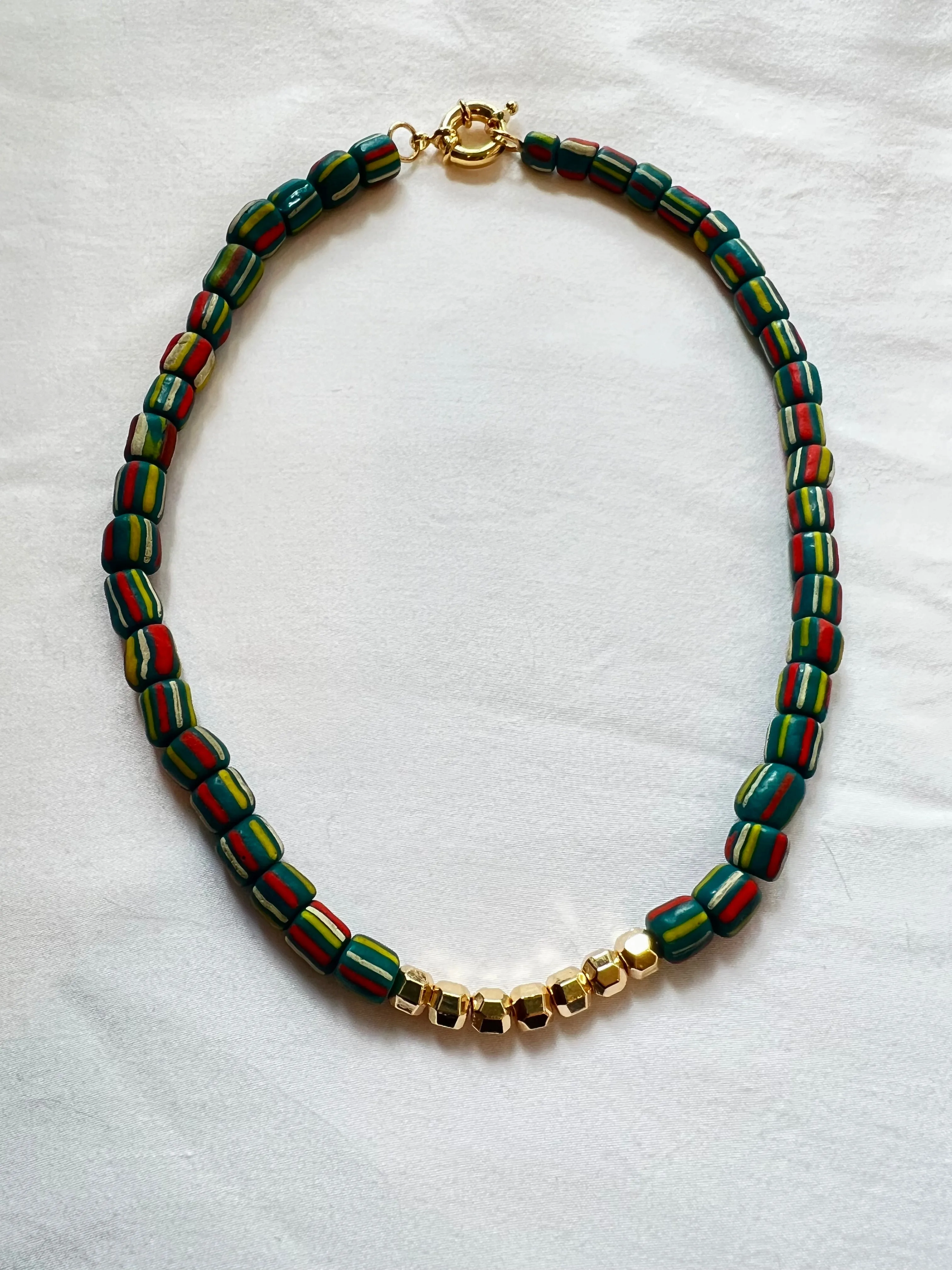 The Green Stripe Necklace