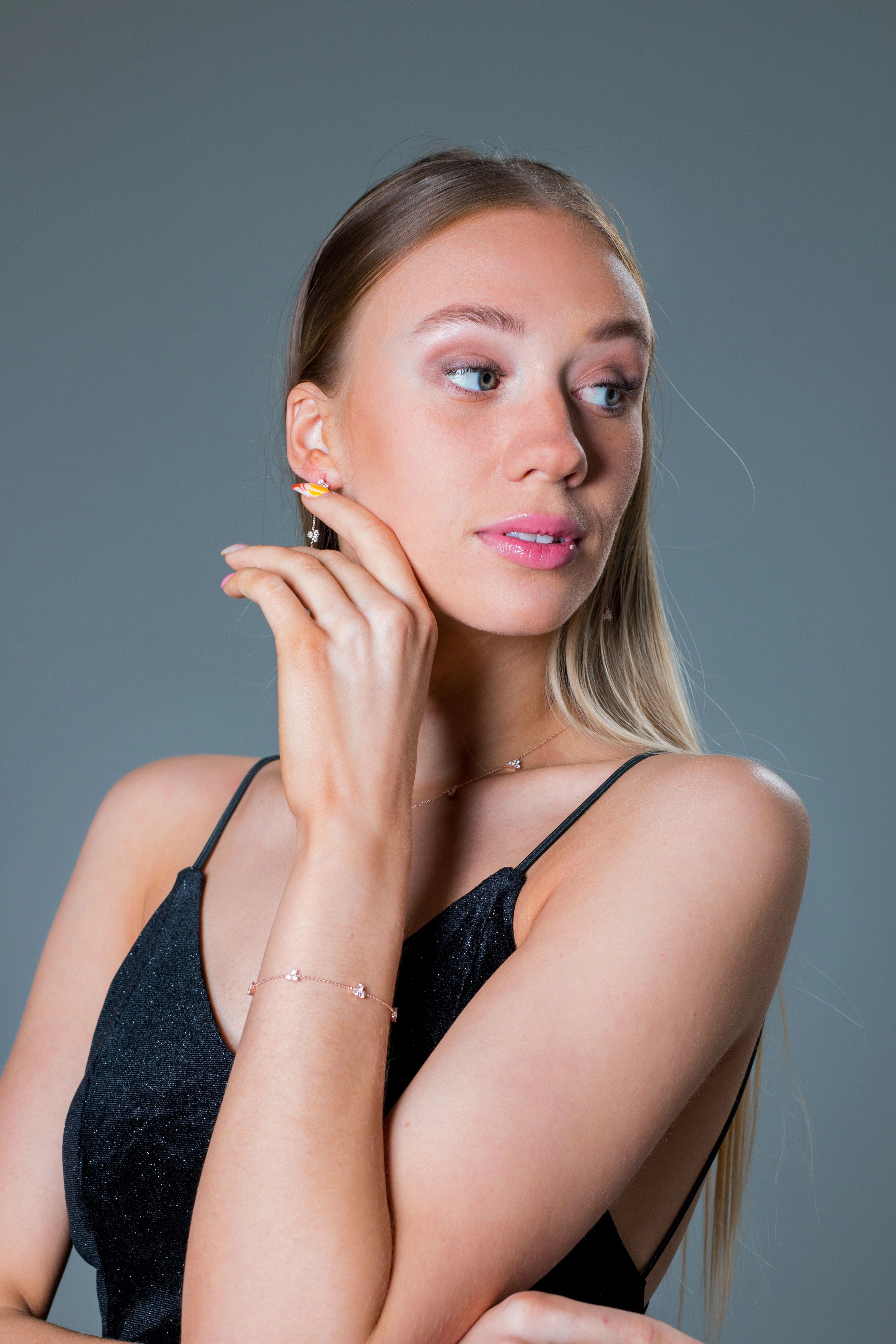 The Layered Edit Trois Bracelet Rose Gold