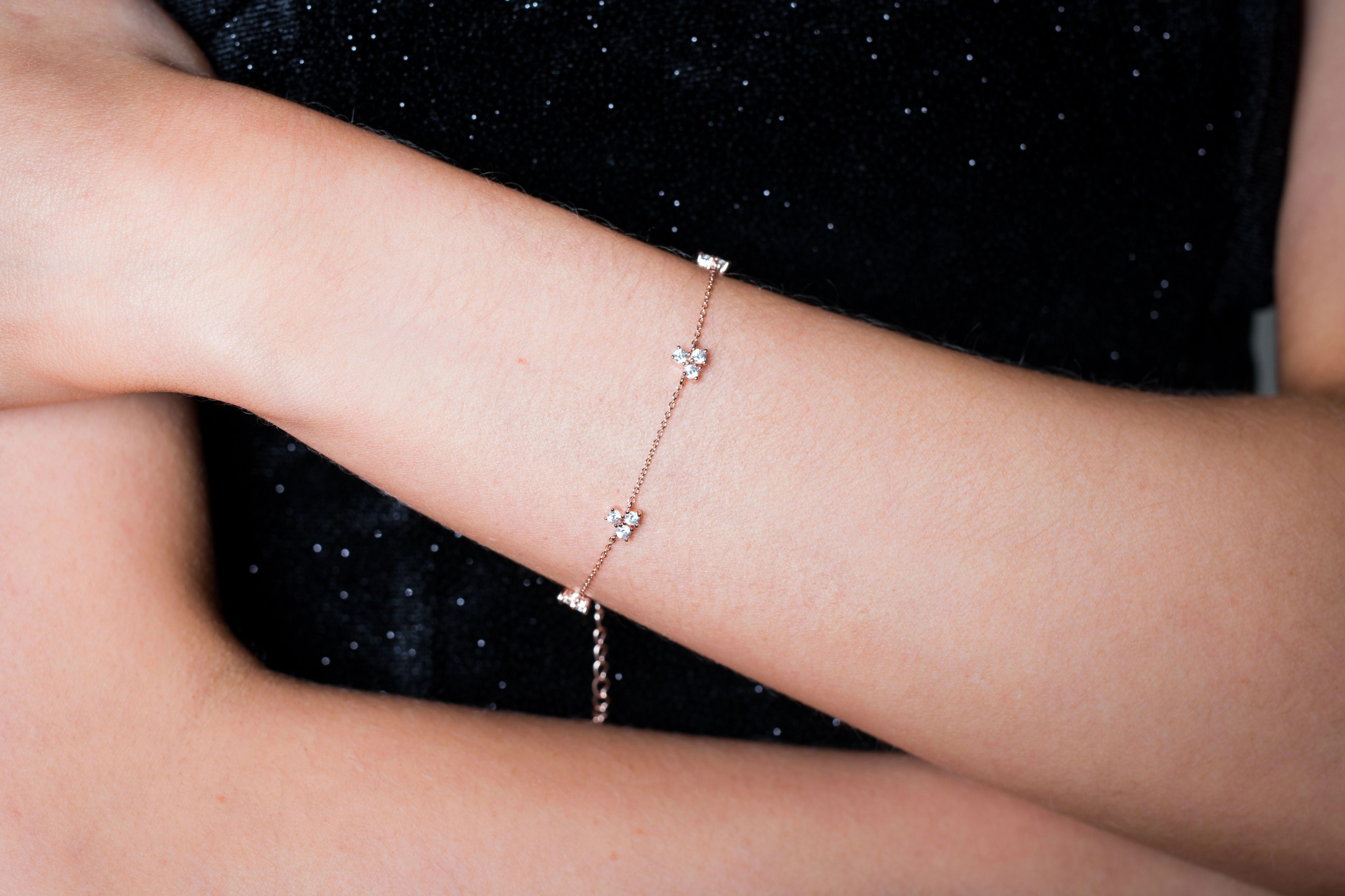 The Layered Edit Trois Bracelet Rose Gold