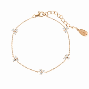 The Layered Edit Trois Bracelet Rose Gold hand-chain-bracelet  
