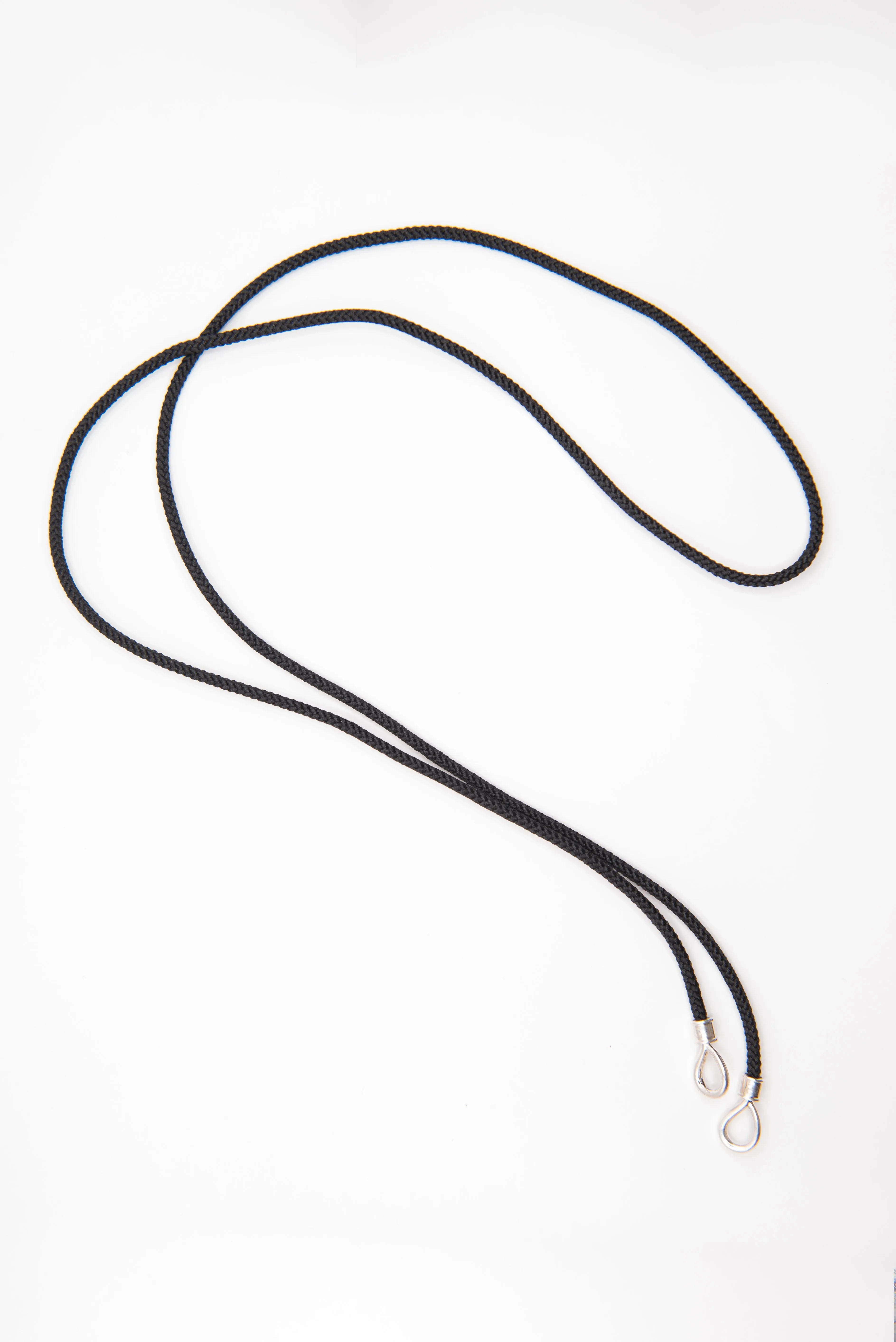 The String Project Necklace - 32&quot;, Silver - Black