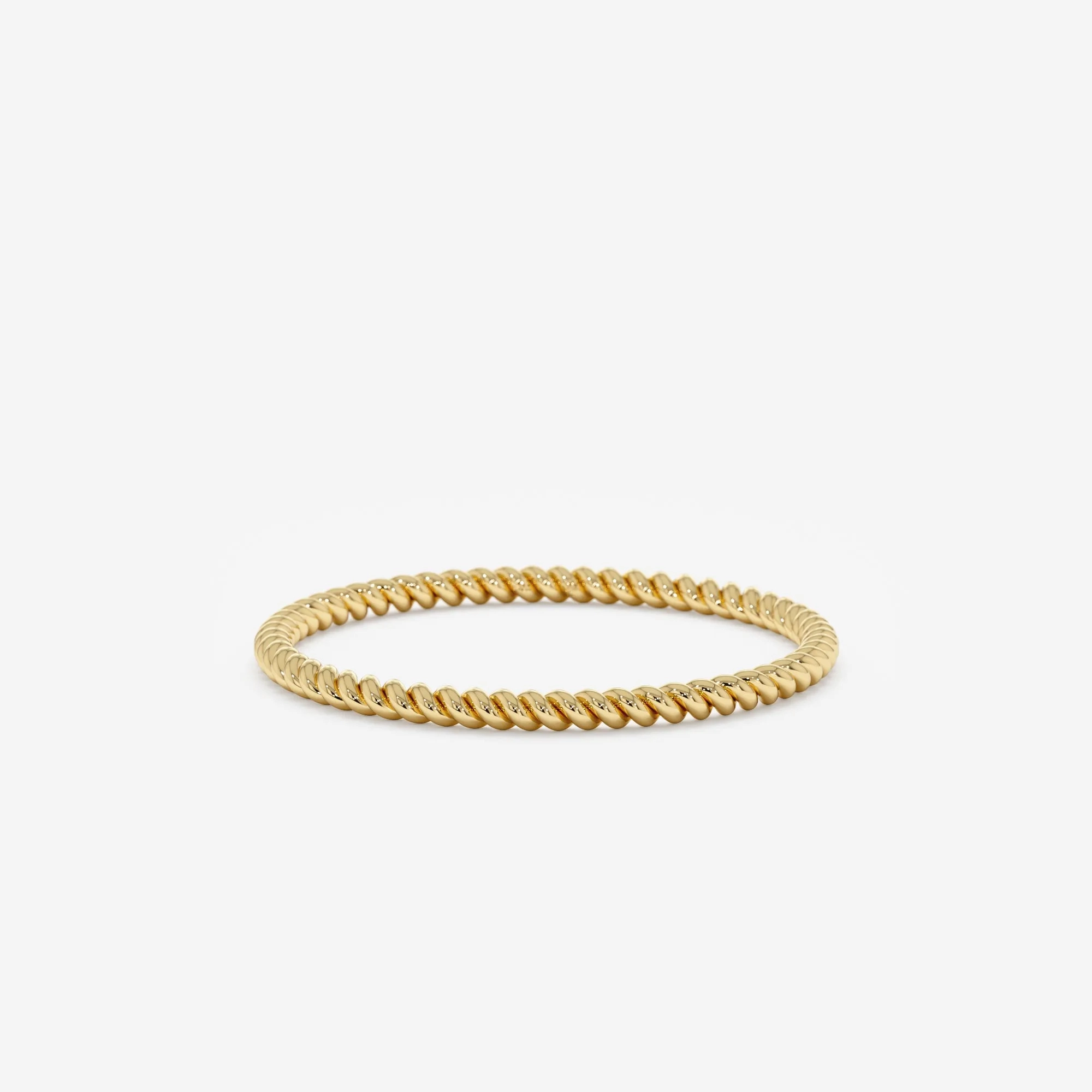 Thin 14k Gold Braided Ring, Nalani
