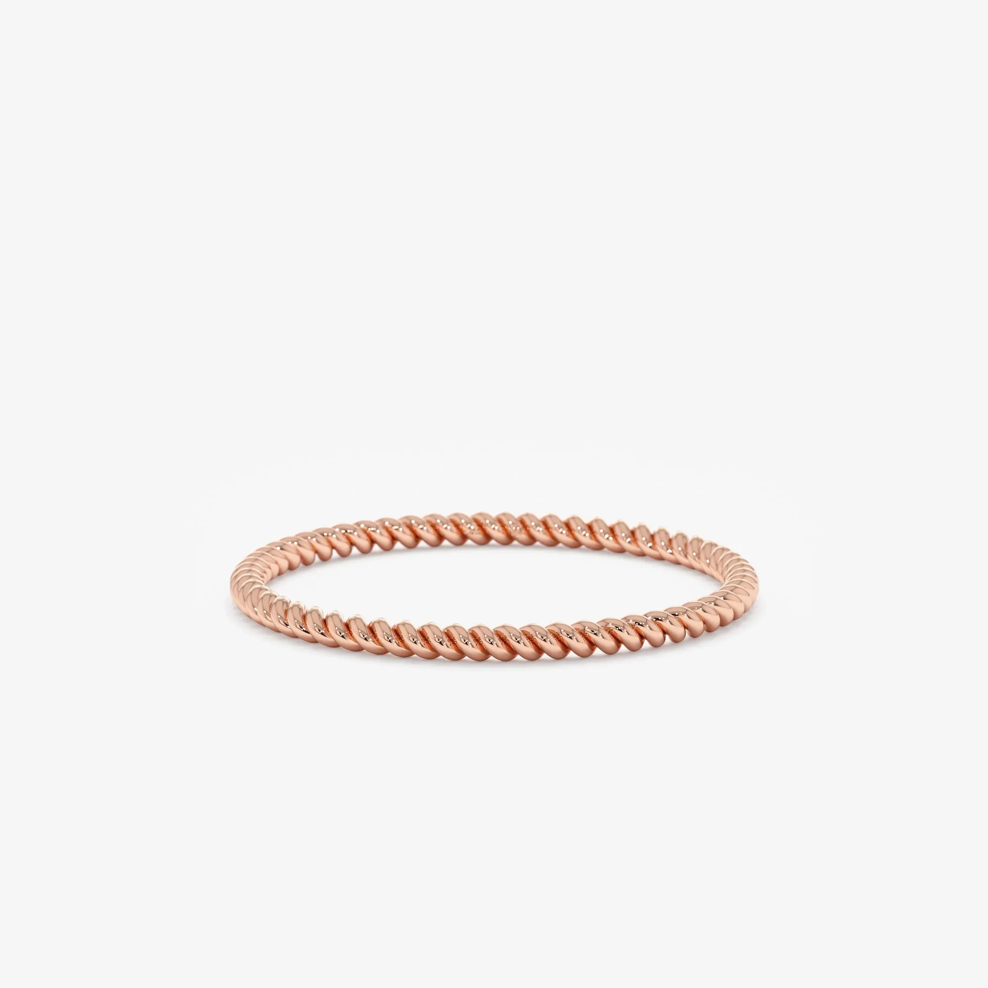 Thin 14k Gold Braided Ring, Nalani