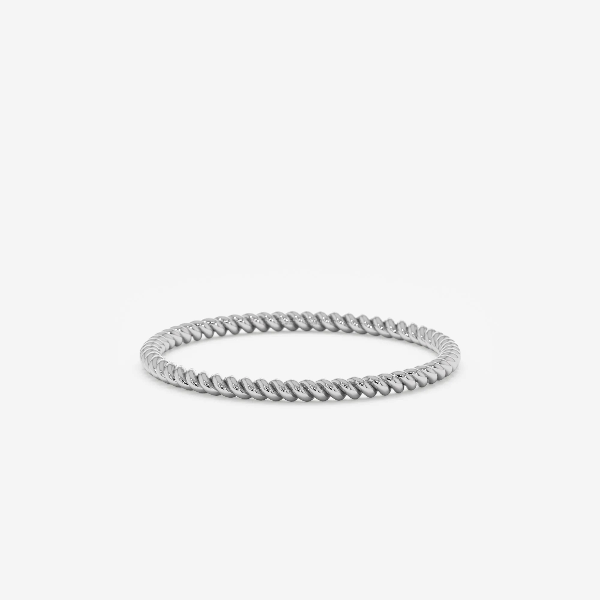 Thin 14k Gold Braided Ring, Nalani