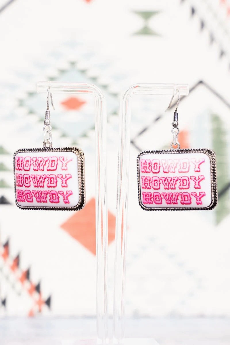 Three Shades of Howdy Earrings texture-rose-gold  