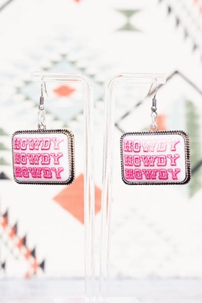 Three Shades of Howdy Earrings texture-rose-gold  