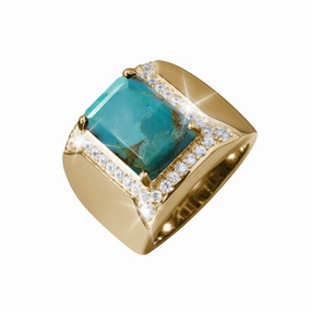 Tidal Turquoise Men's Ring 