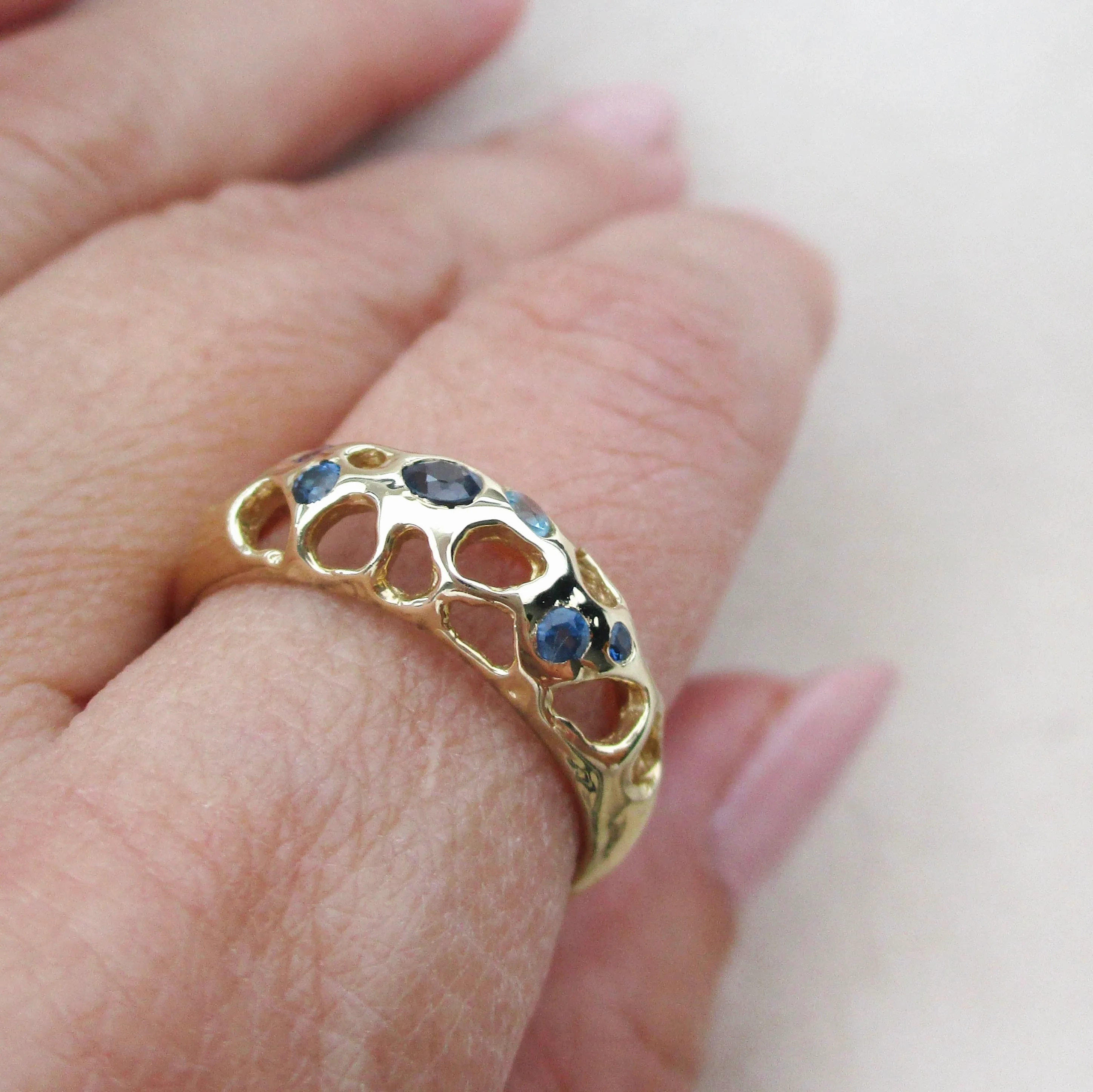 Tide Pool Blue Ring