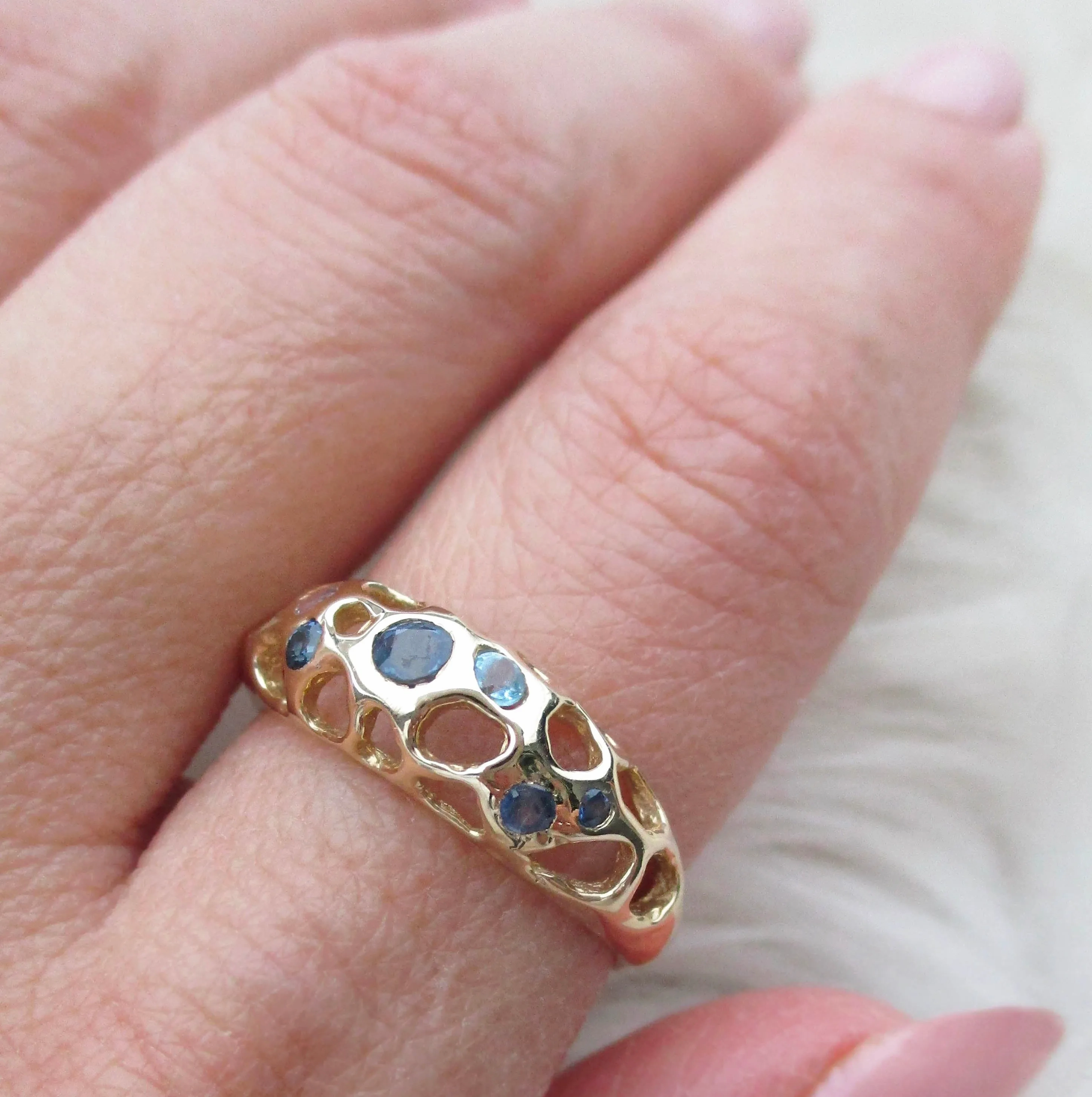 Tide Pool Blue Ring