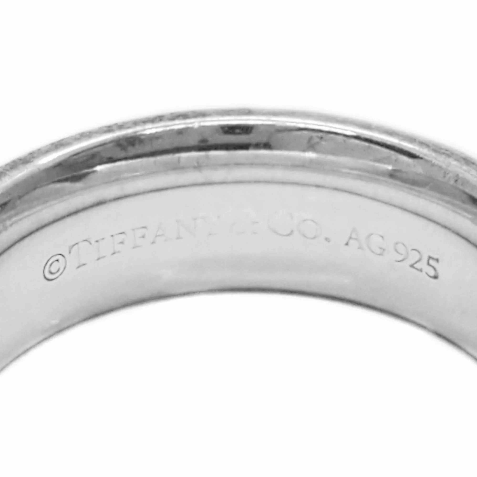 Tiffany &amp; Co 1837 Medium Band Ring Sterling Silver Size 7.25