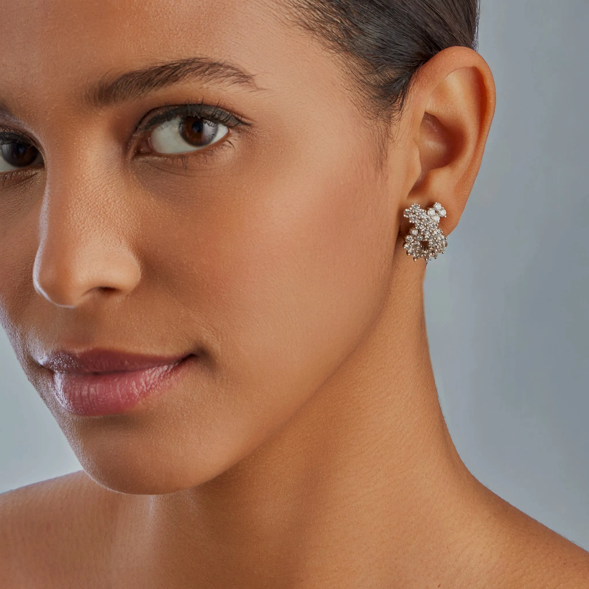 Tiffany &amp; Co. &quot;Diamonds of Tiffany&quot; Platinum and Diamond &quot;Loop&quot; Earrings