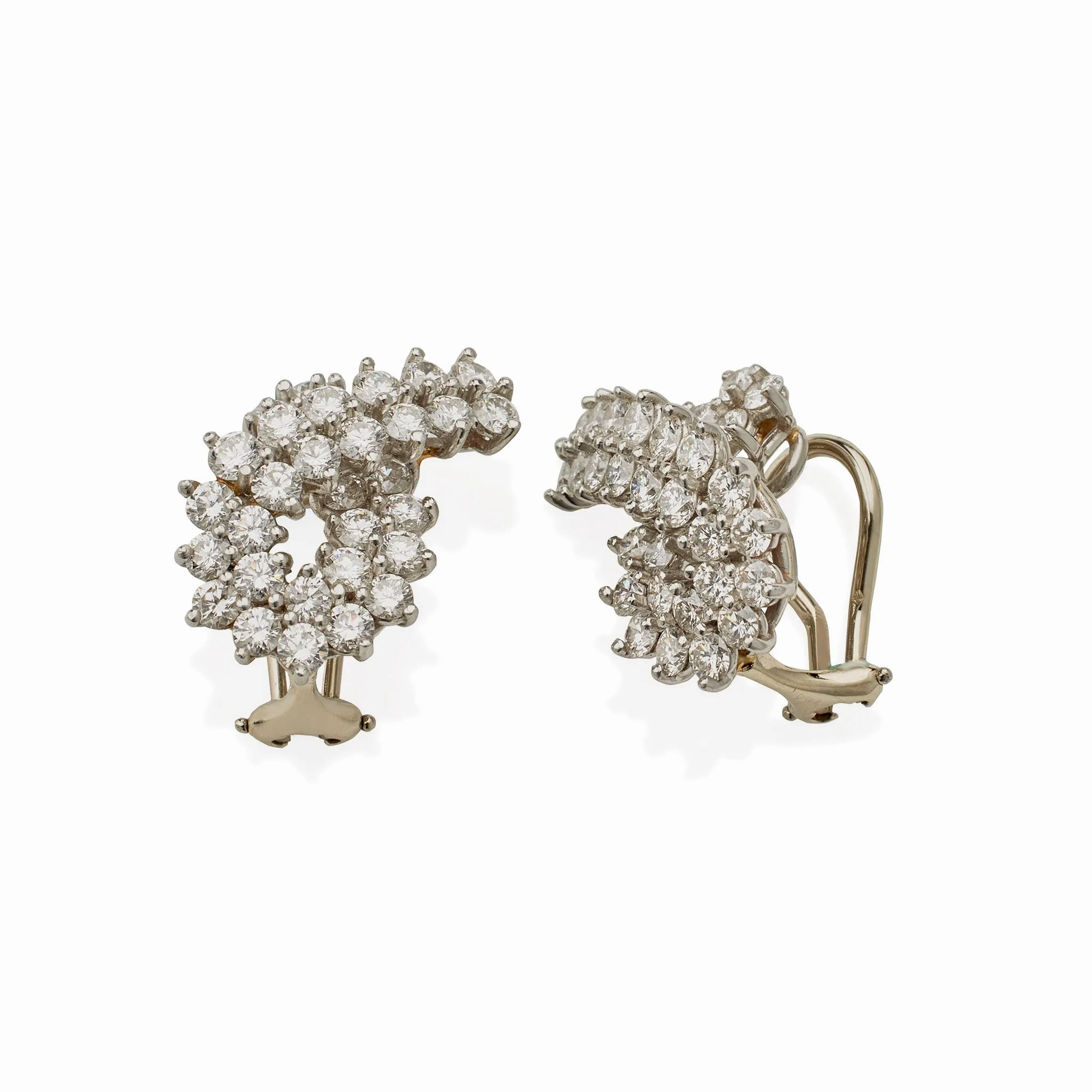 Tiffany &amp; Co. &quot;Diamonds of Tiffany&quot; Platinum and Diamond &quot;Loop&quot; Earrings
