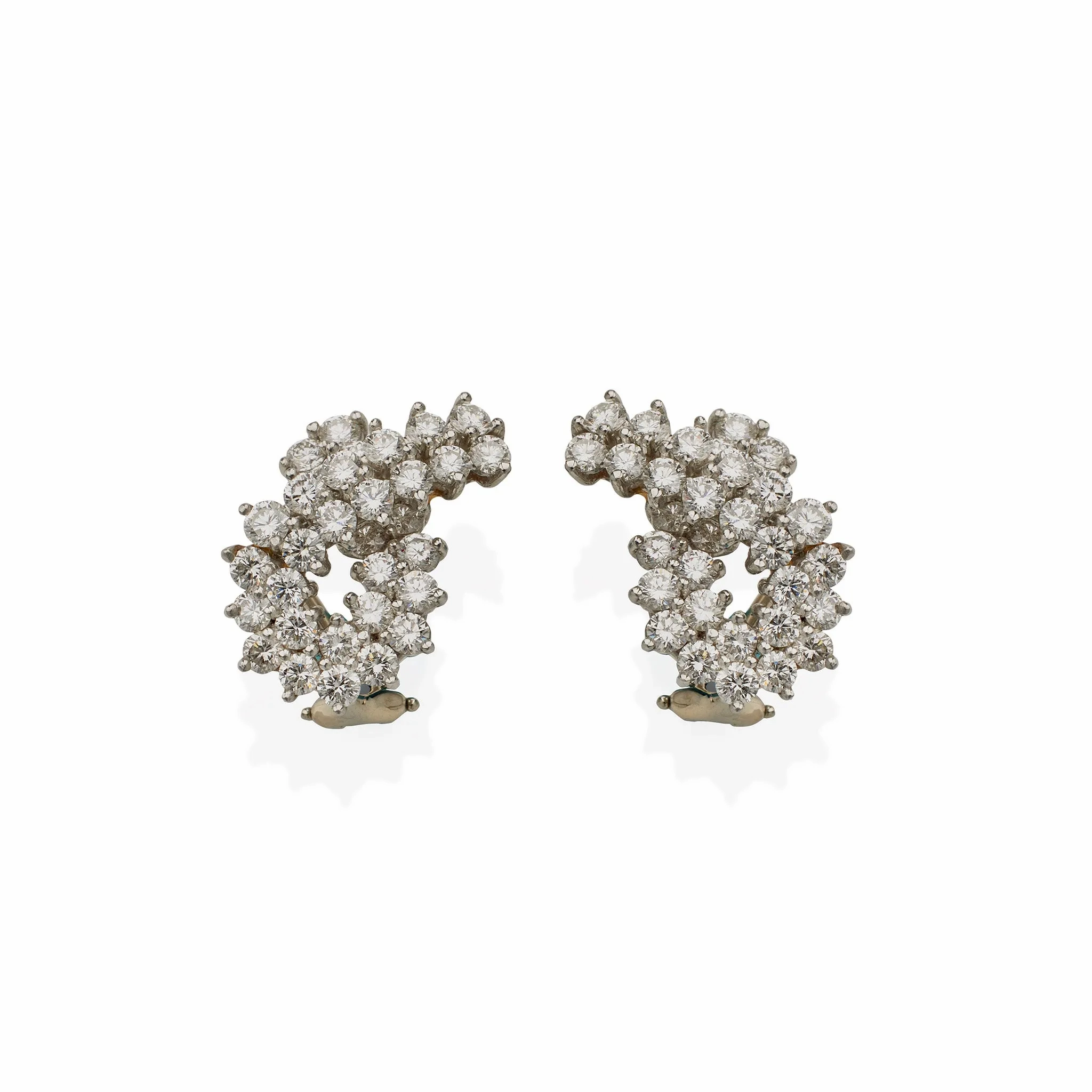 Tiffany &amp; Co. &quot;Diamonds of Tiffany&quot; Platinum and Diamond &quot;Loop&quot; Earrings