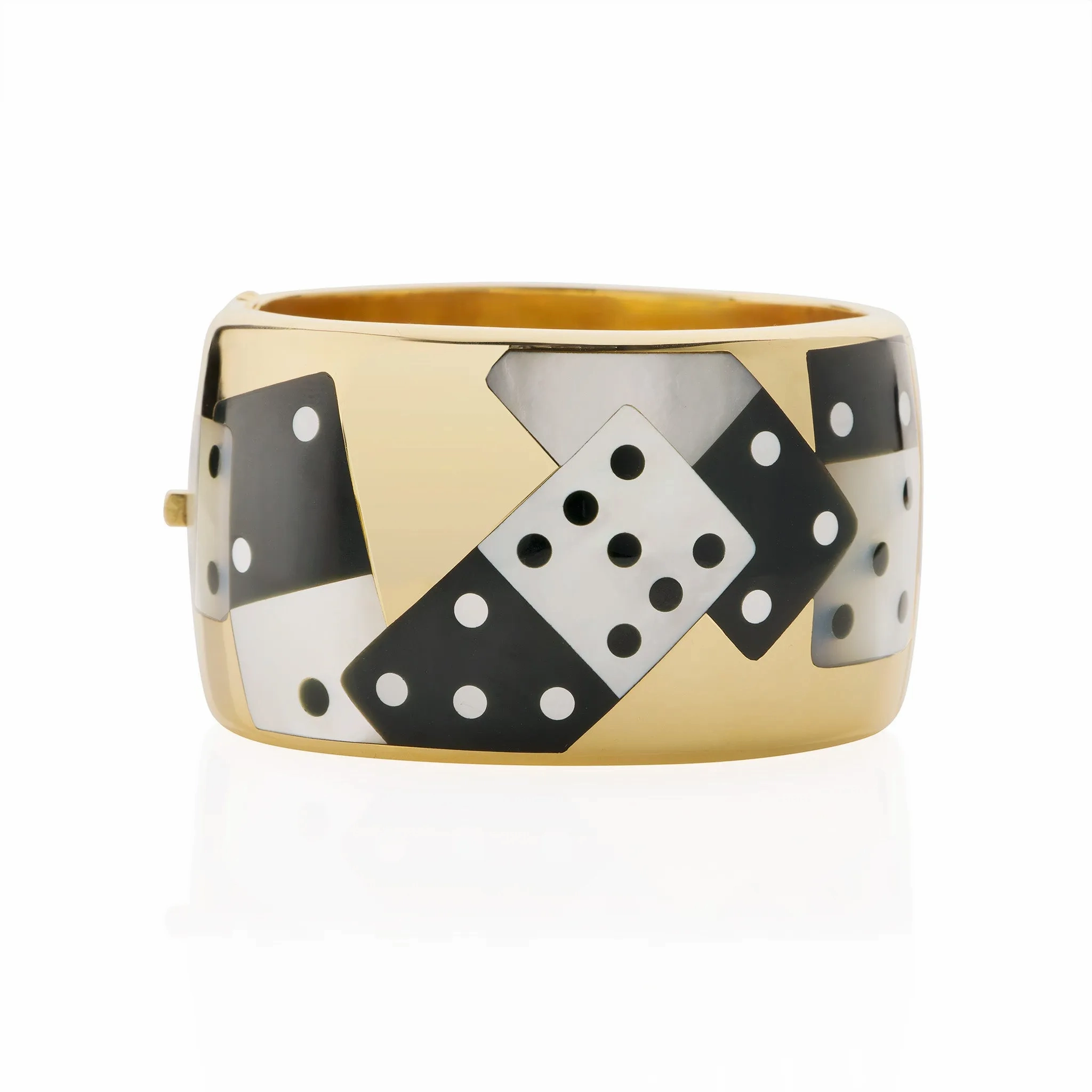 Tiffany &amp; Co. Black Jade and Mother-of-Pearl Dominoes Bracelet