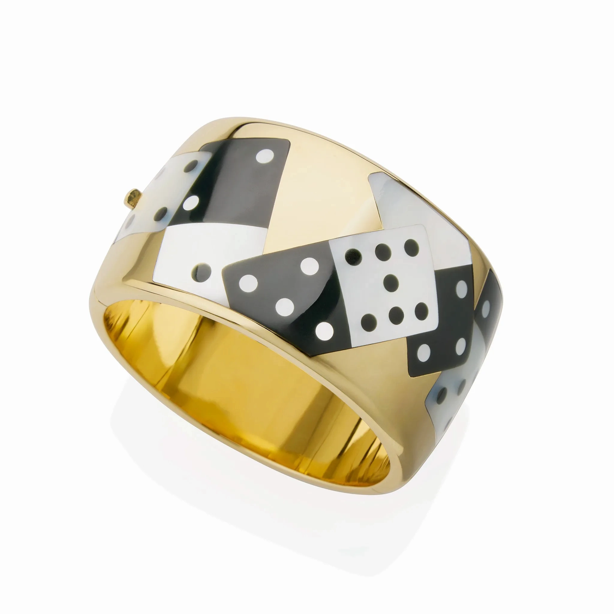 Tiffany &amp; Co. Black Jade and Mother-of-Pearl Dominoes Bracelet