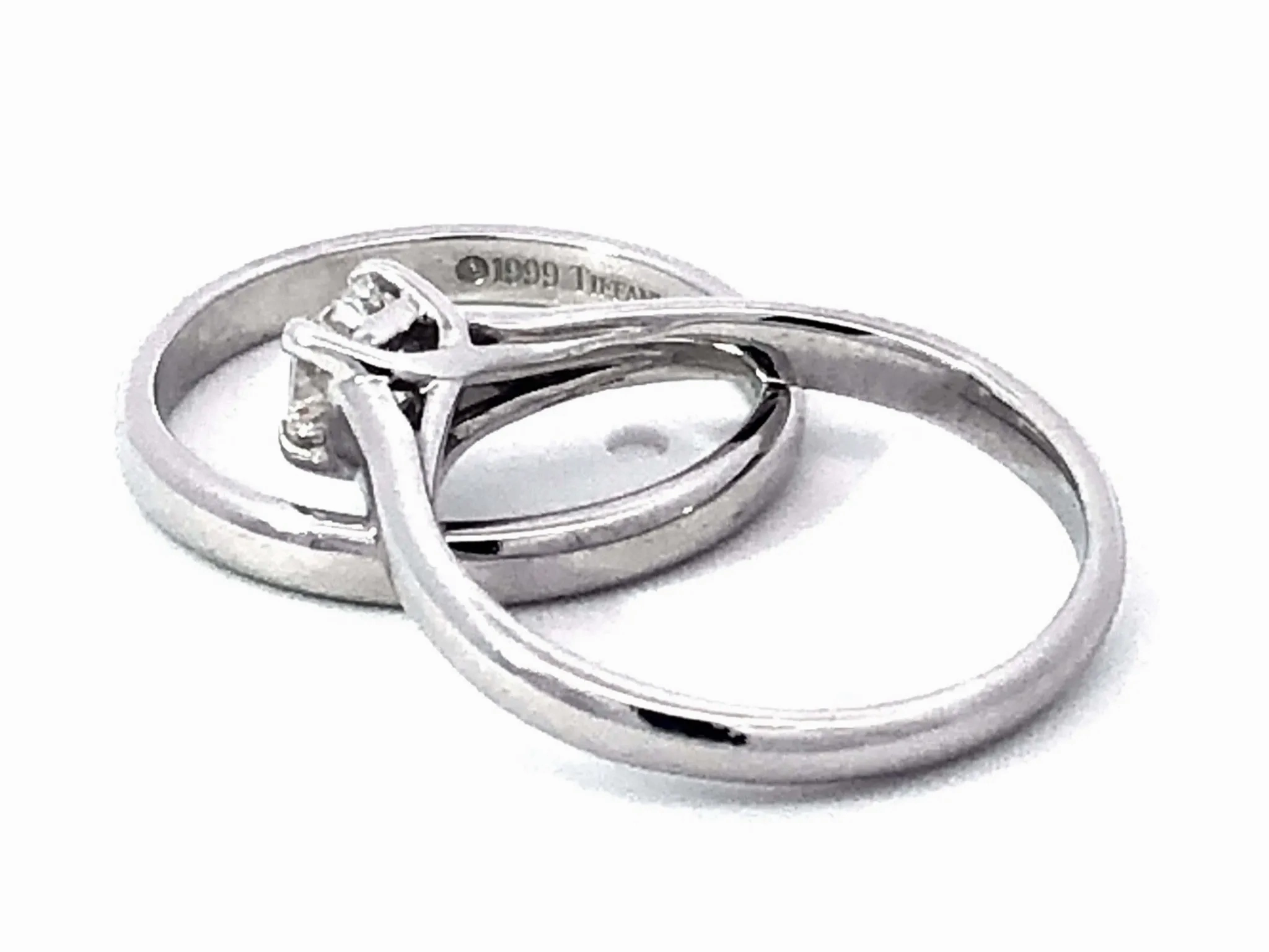 Tiffany &amp; Co. Lucida Diamond Engagement Ring Set in Platinum, H VVS2 0.30 ct