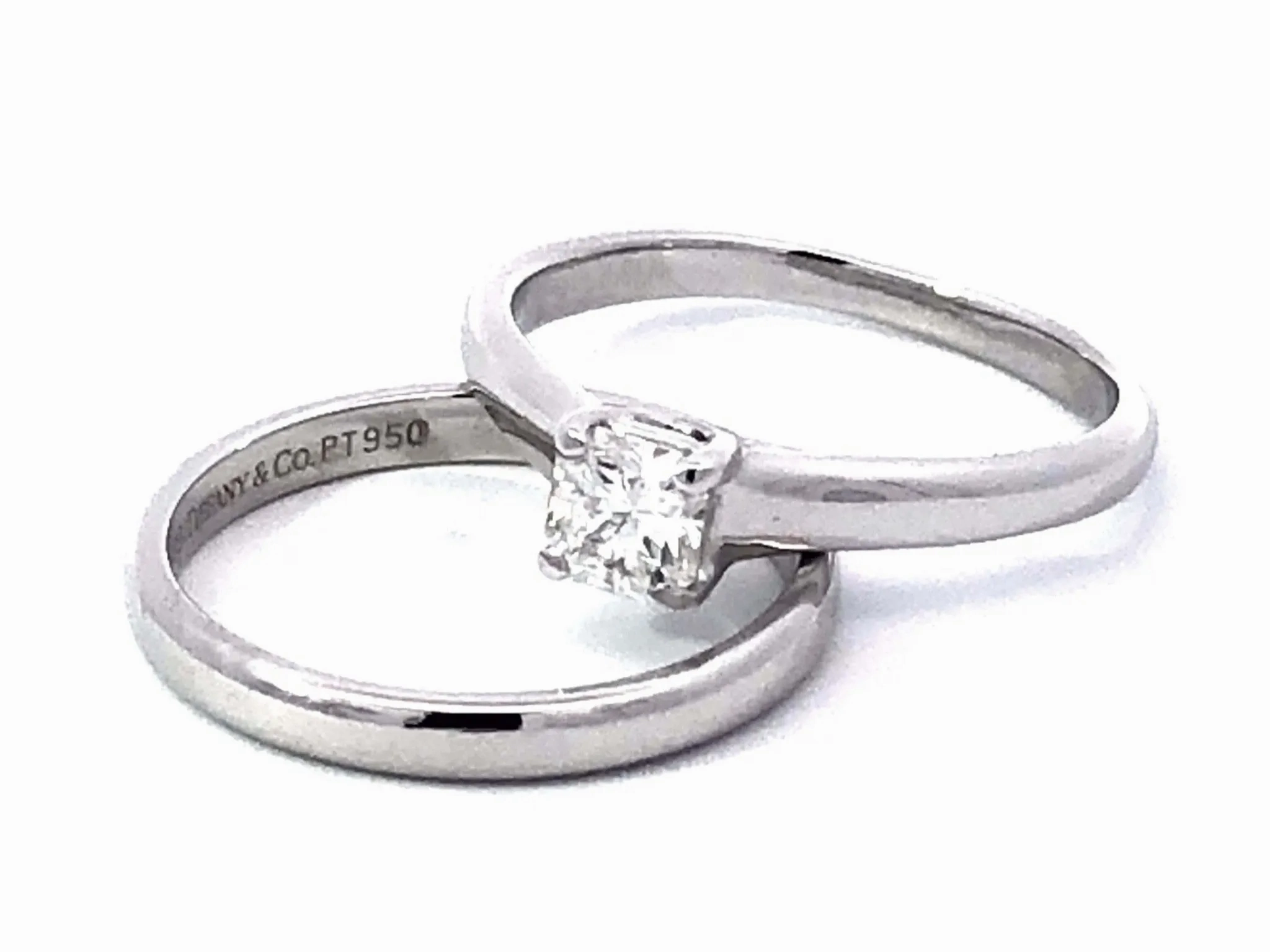 Tiffany &amp; Co. Lucida Diamond Engagement Ring Set in Platinum, H VVS2 0.30 ct