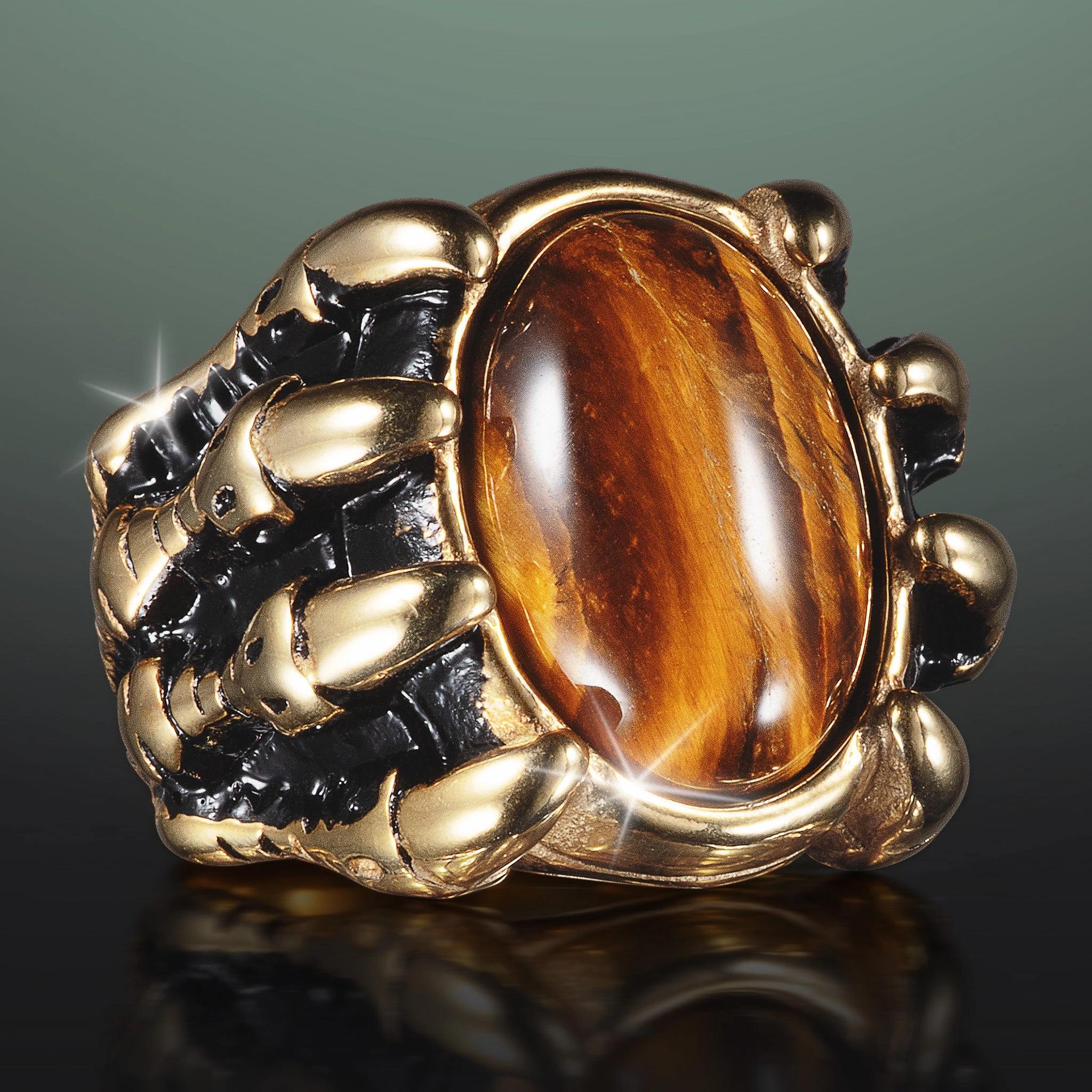Tiger's Grasp Men's Ring