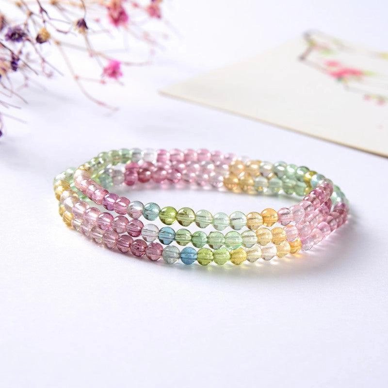 Tourmaline Macaron Multi Loop Bracelet Female