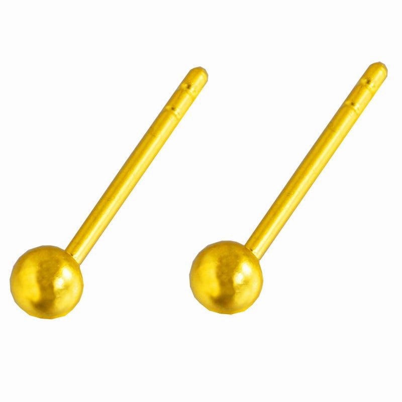Transfer Bead Round Bead Earrings