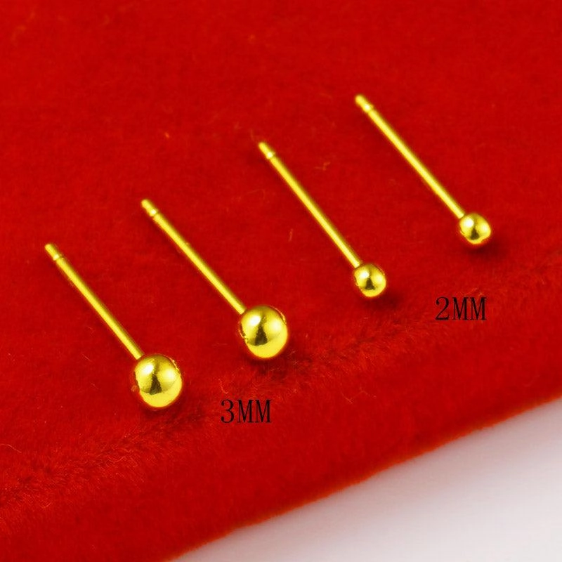 Transfer Bead Round Bead Earrings