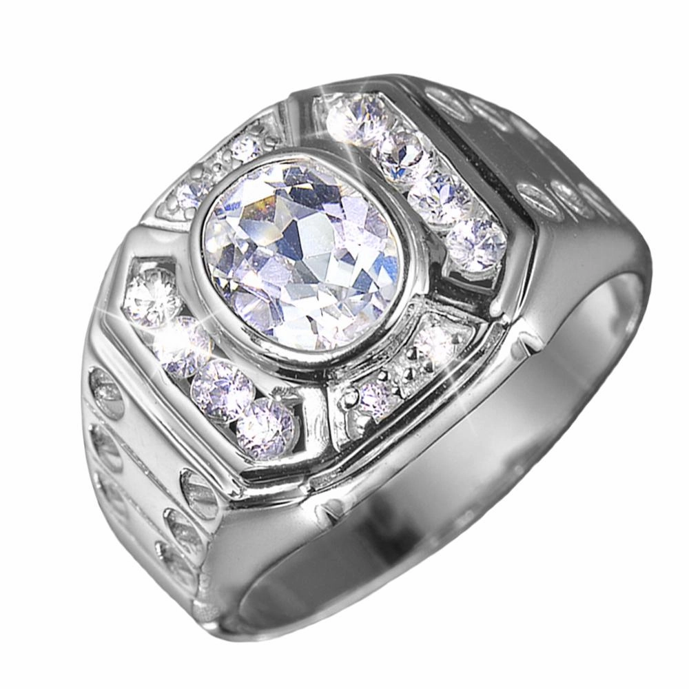 Treviso Rhodium Men's Ring 