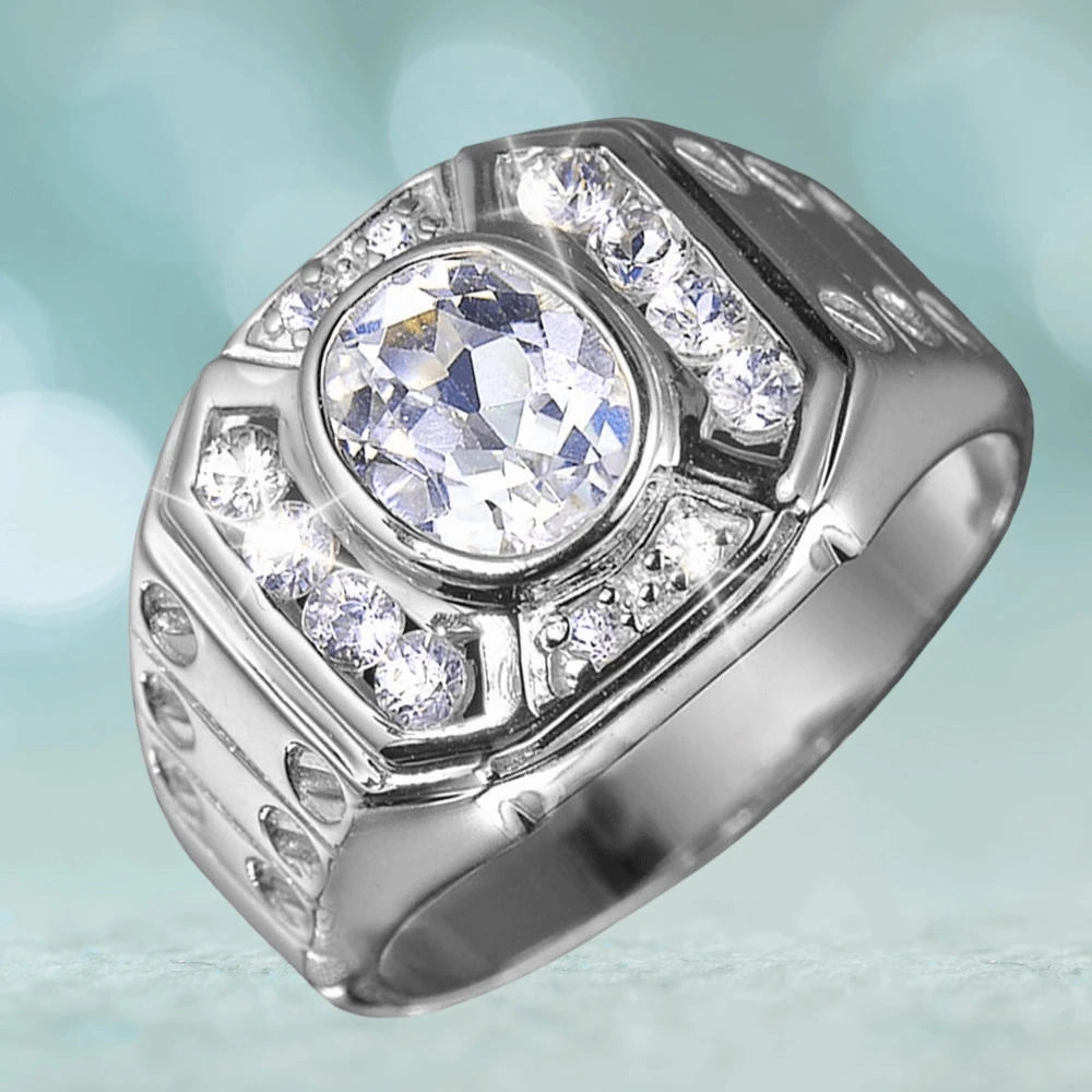 Treviso Rhodium Men's Ring