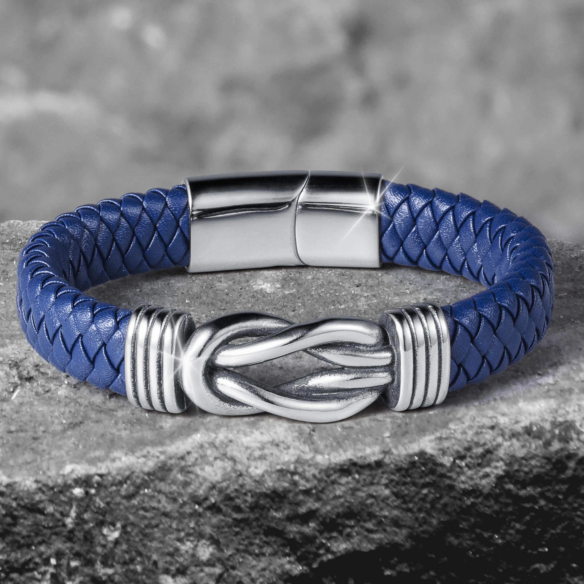Trinity Blue Men's Bracelet