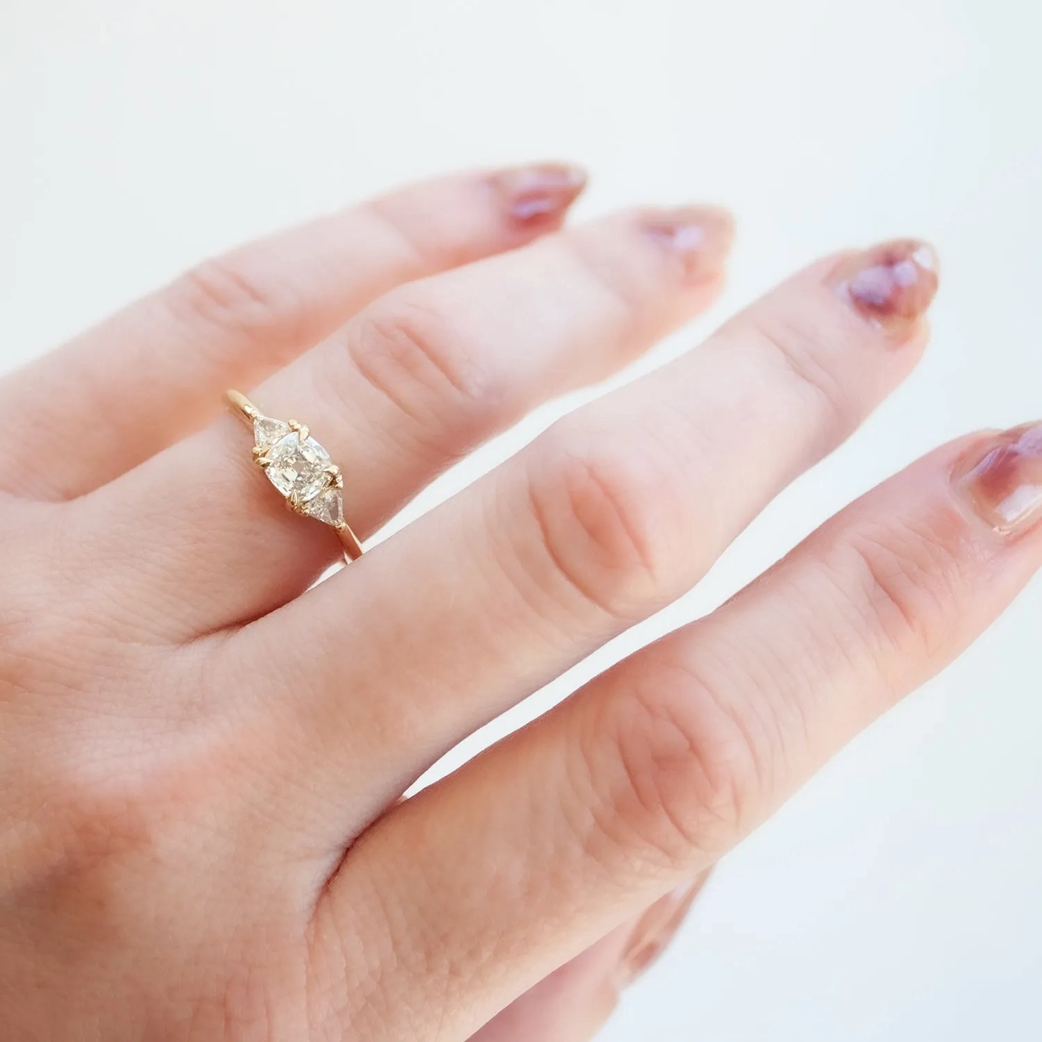 Triple Shine Diamond Ring